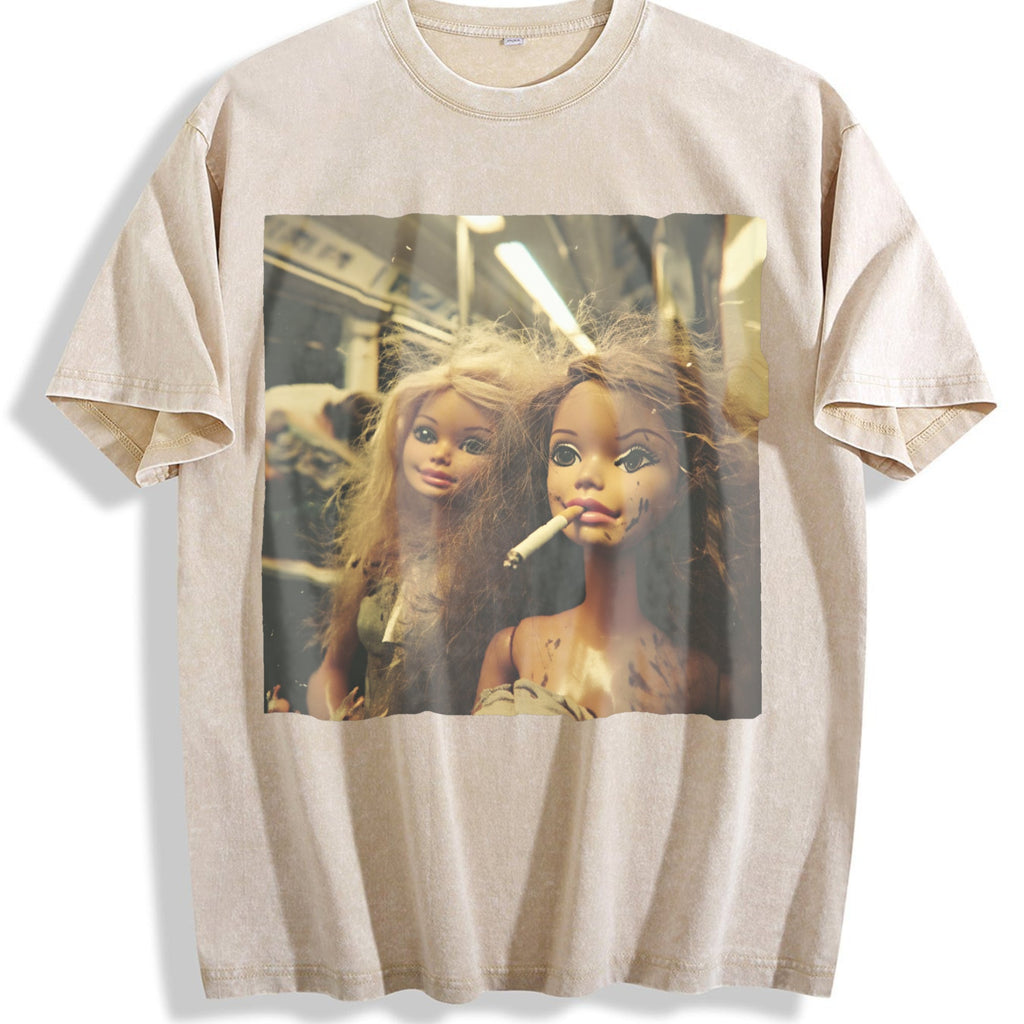 Dolls Taking a Break Vintage Washed T-Shirt product image 1
