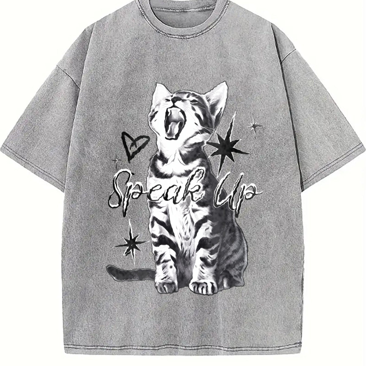 Grunge Punk Vintage Washed T-Shirt product image 5