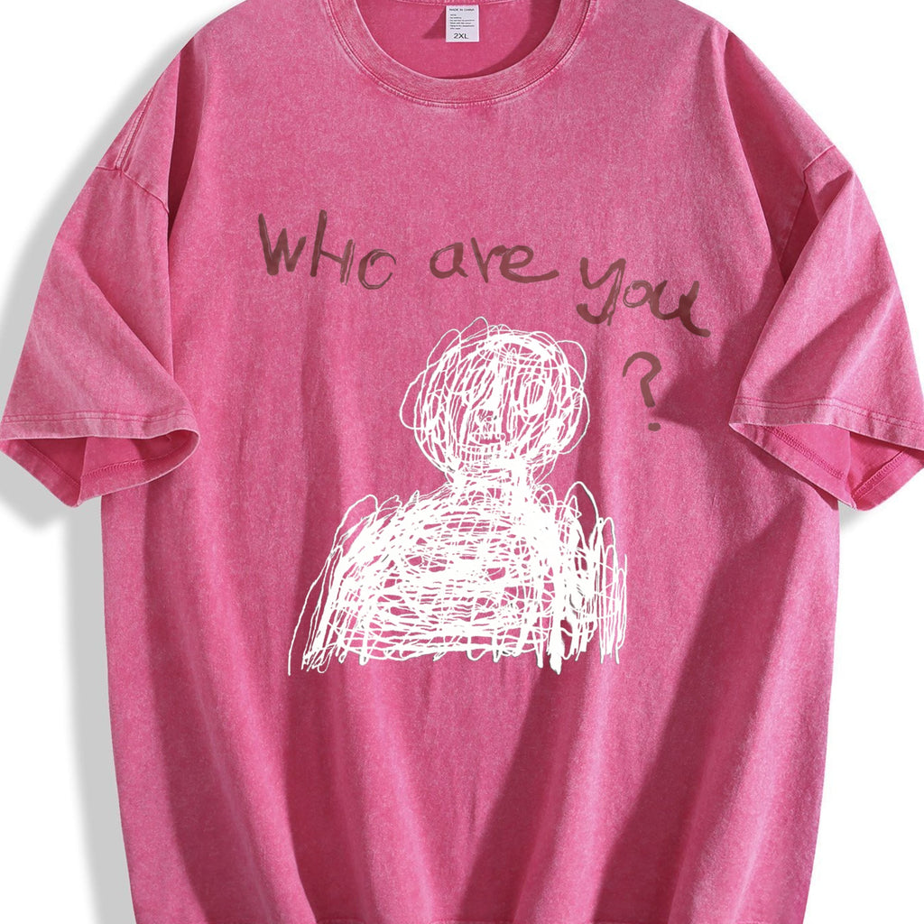 Abstract Who Are You Vintage Washed T-Shirt product image 7