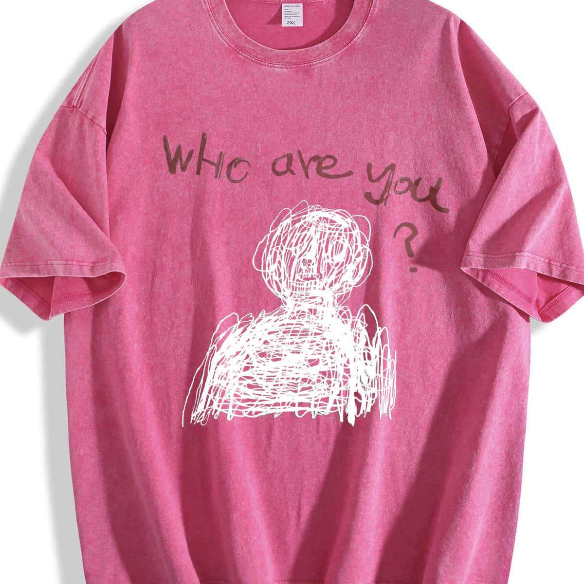 Abstract Who Are You Vintage Washed T-Shirt product image 7