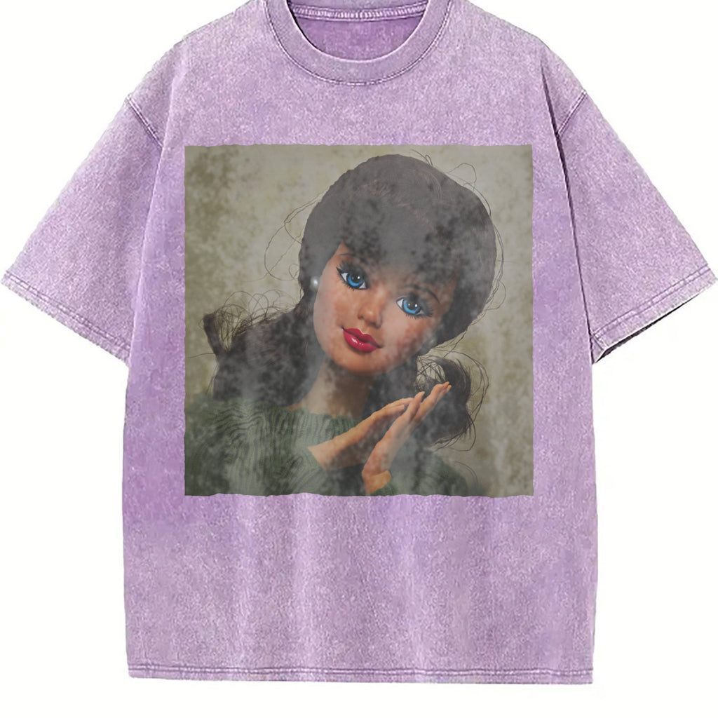 Doll in a White Hood Vintage Washed T-Shirt product image 6