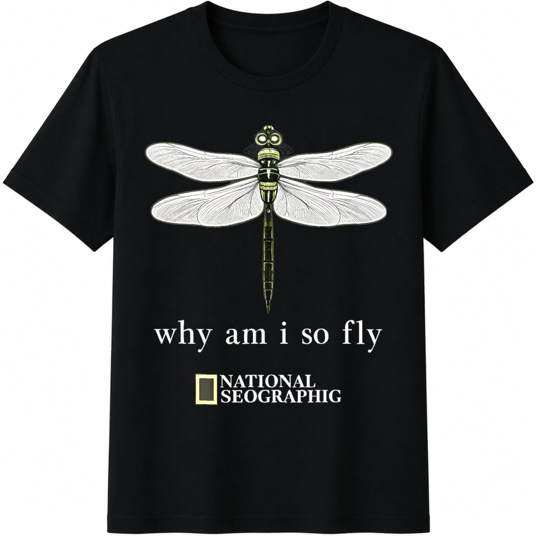 National Geographic Inspired Dragonfly Cotton T-Shirt product image 1