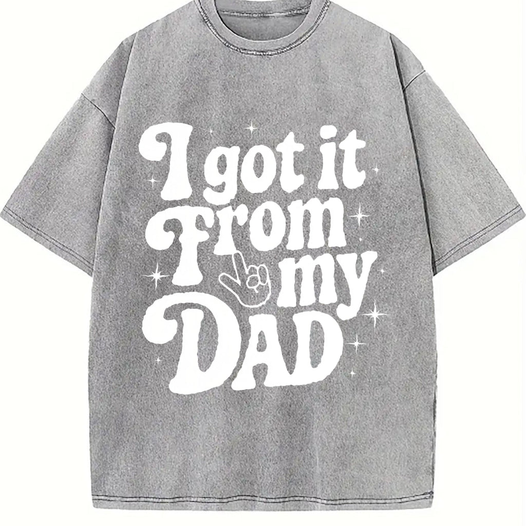 I Got It From My Dad Vintage Washed T-Shirt product image 5