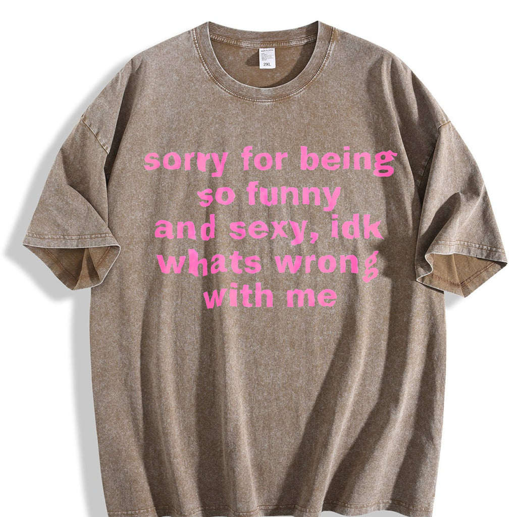 Sorry For Being So Funny And Sexy Vintage Washed T-Shirt product image 3
