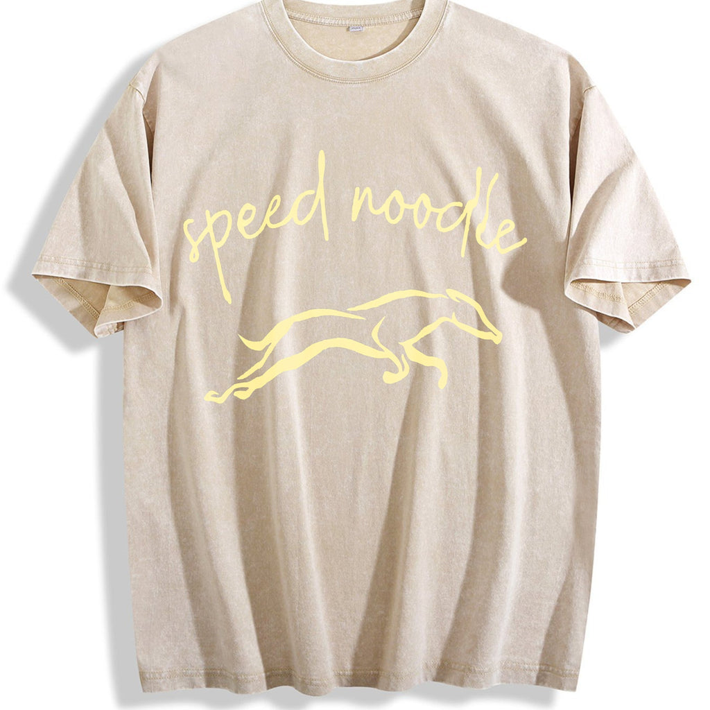 Speed Noodle Greyhound Lover Vintage Washed T-Shirt product image 1