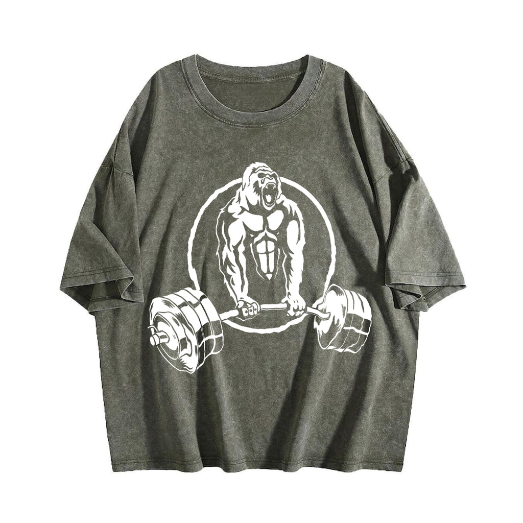 Gym Motivation Vintage Washed T-Shirt product image 4