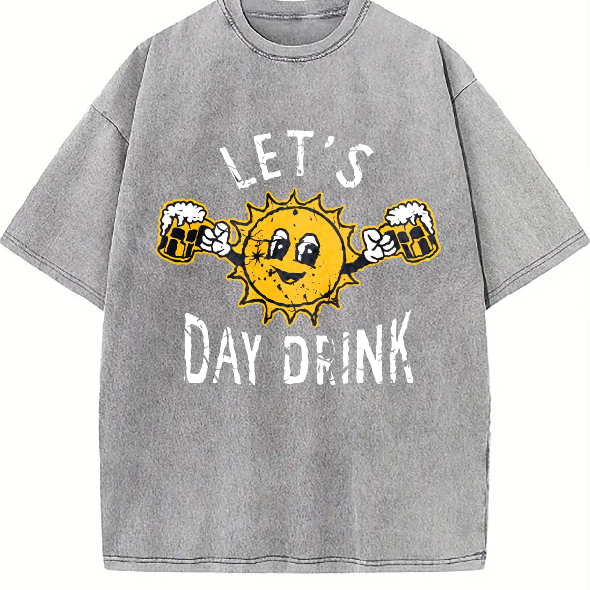 Lets Day Drink Funny Drunken Sunny Booze Drinking Vintage product image 5