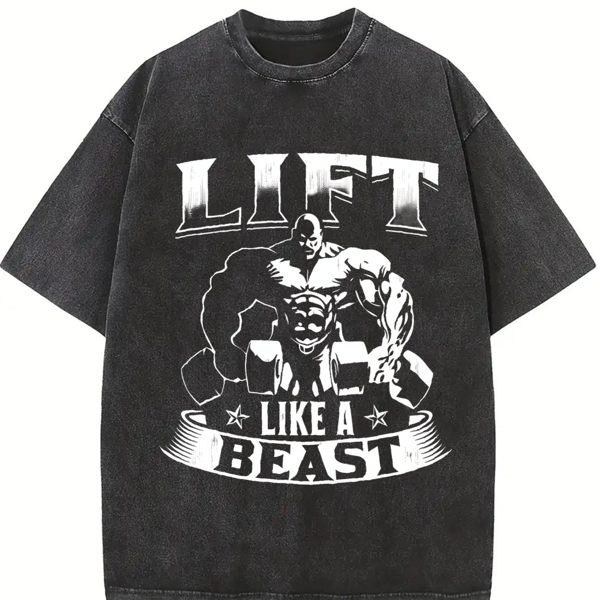 Lift Like A Beast' Vintage Washed T-Shirt product image 2