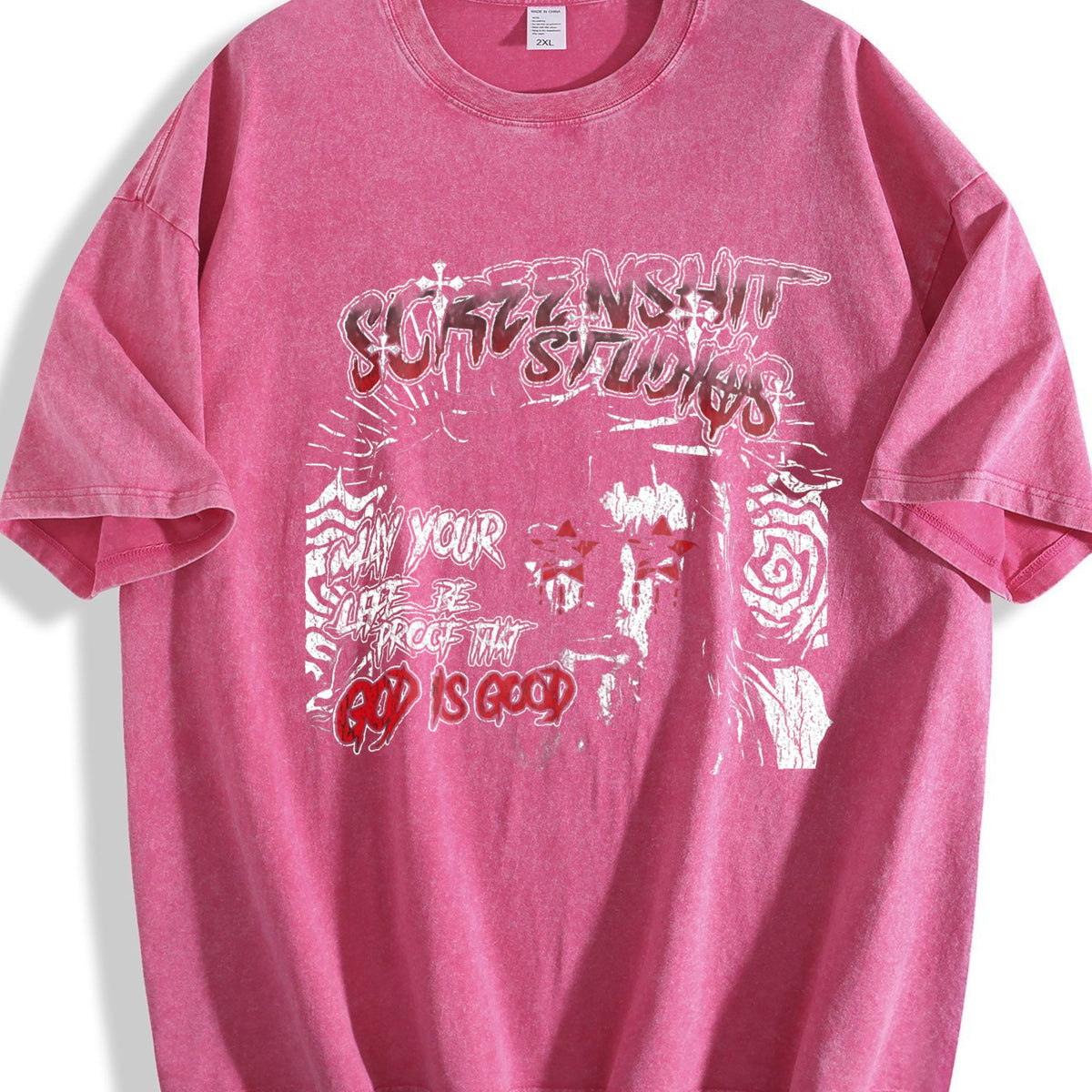God Is Good Jesus Black Grunge Religious Vintage Washed product image 7