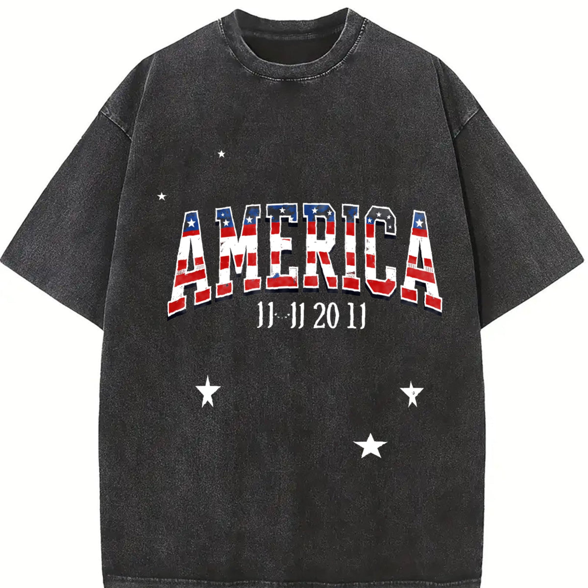 Revival Enthusiast Ink With Flag Motif Feel Vintage Washed product image 2