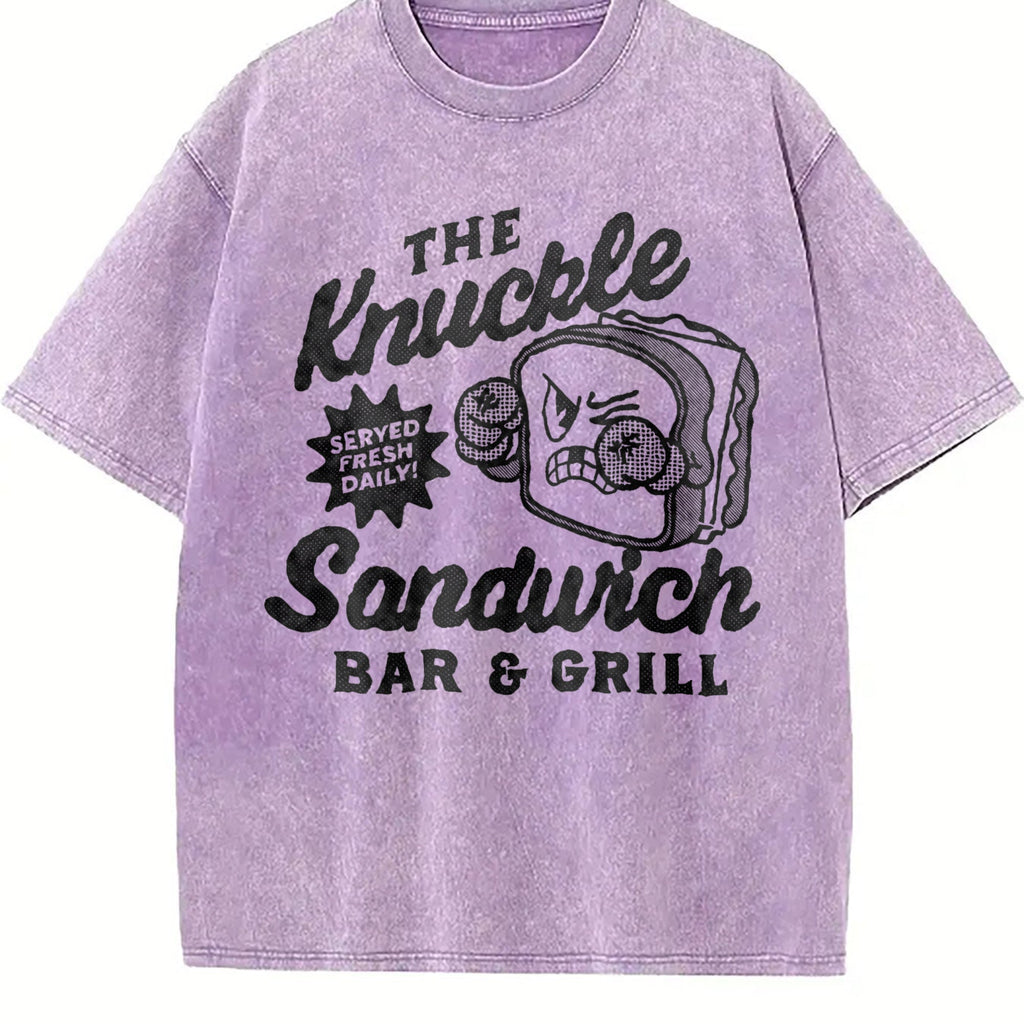 Funny The Knuckle Sandwich Bar And Grill Sarcastic Vintage product image 6