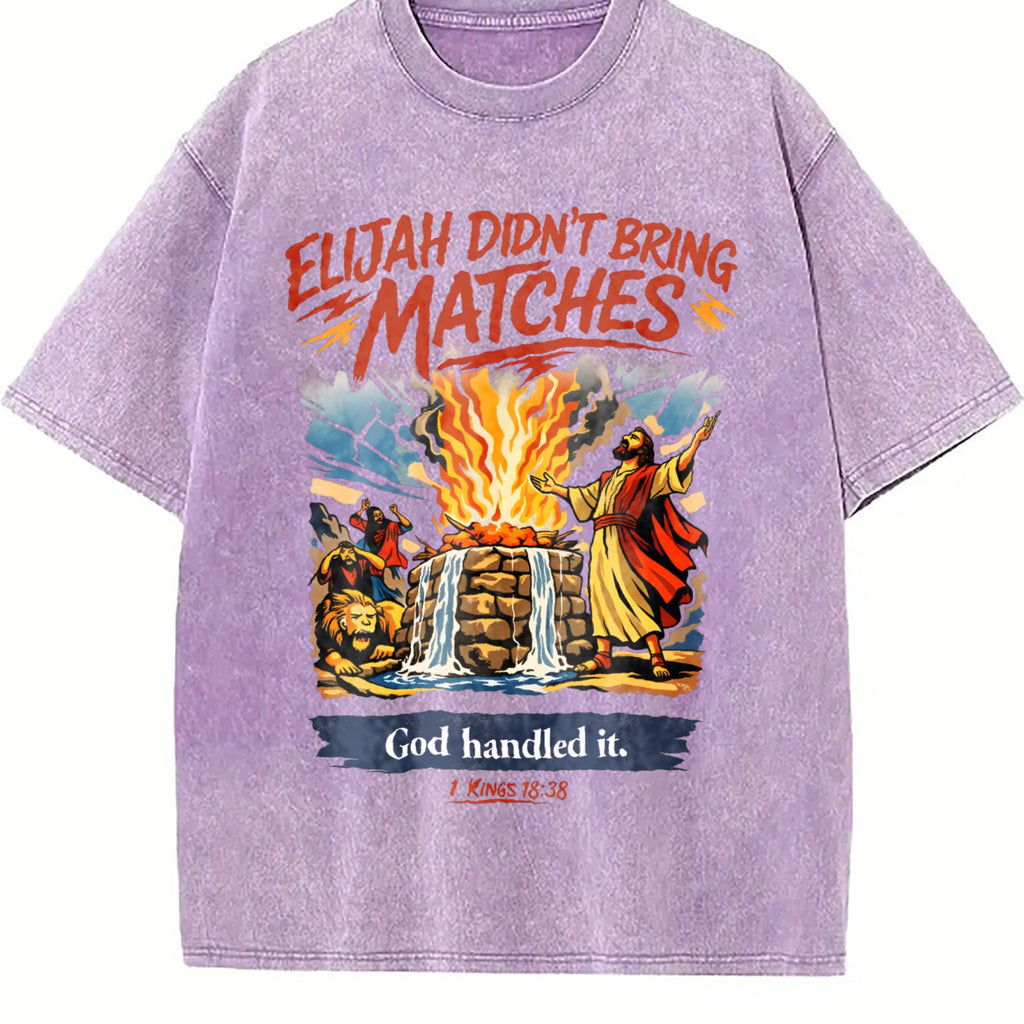 Elijah Didn't Bring Matches : Funny Christian Vintage product image 6