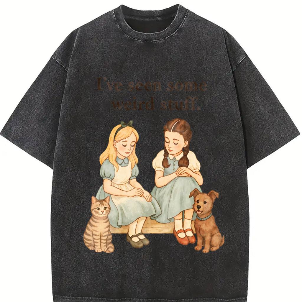 Weird Stuff Quote Vintage Washed T-Shirt product image 2