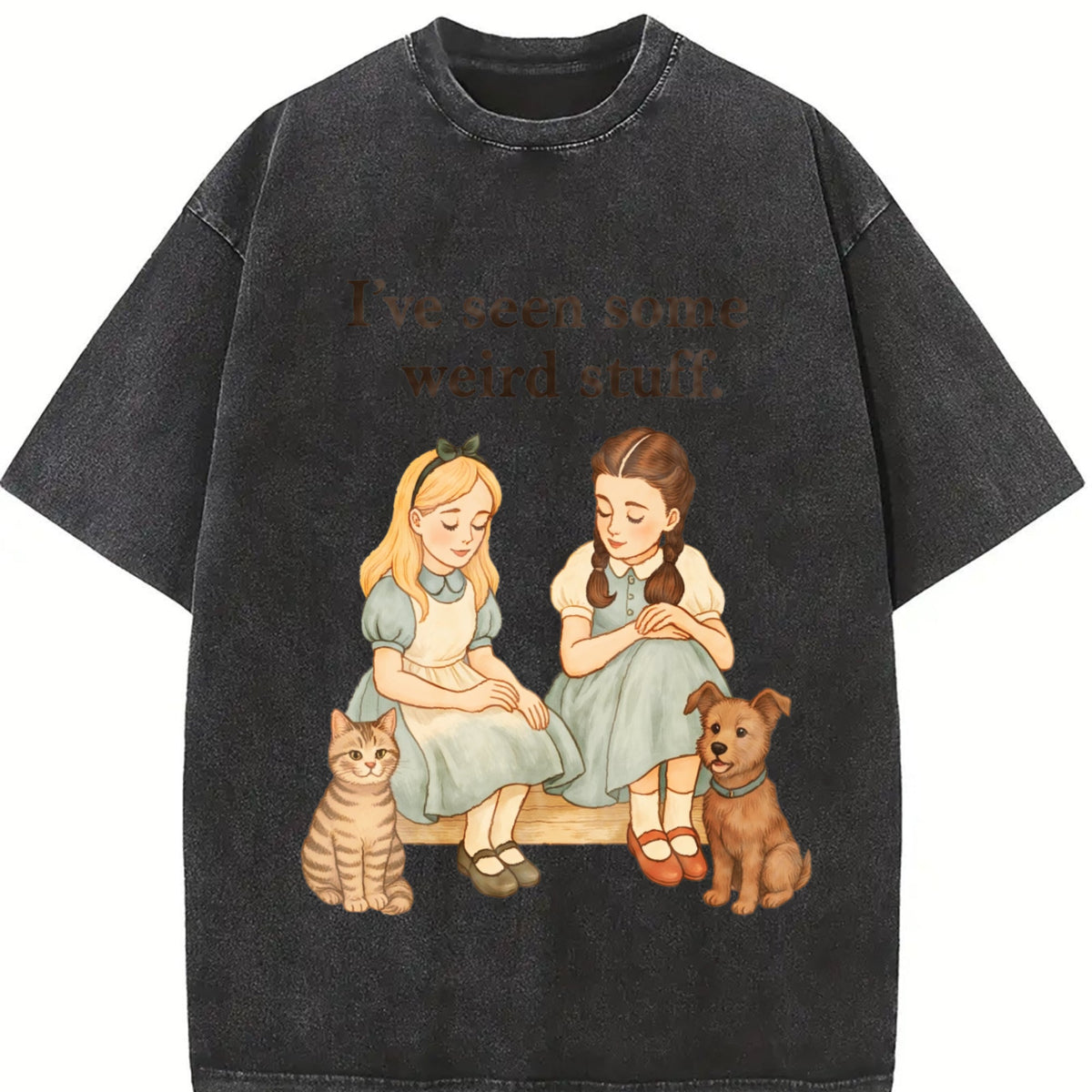 Weird Stuff Quote Vintage Washed T-Shirt product image 2