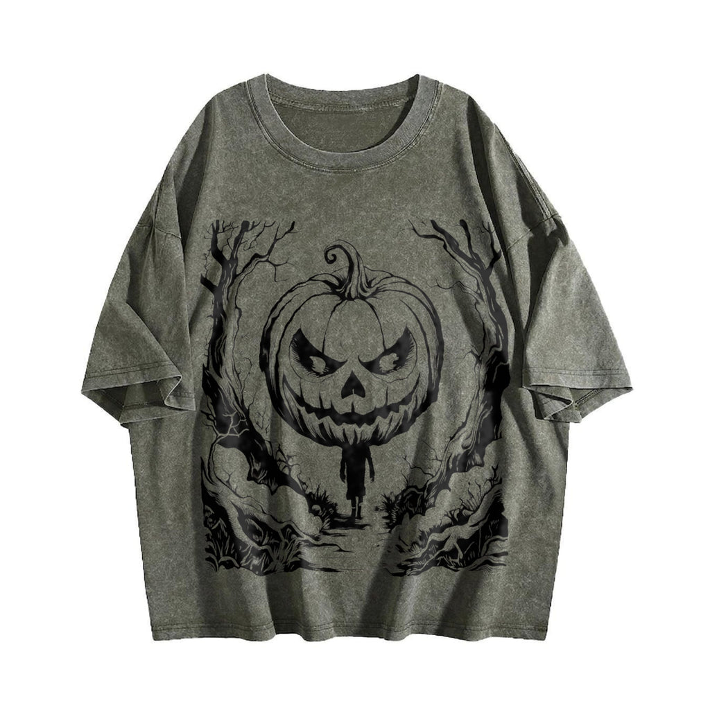 Halloween Scene 90s Vintage Washed T-Shirt product image 4