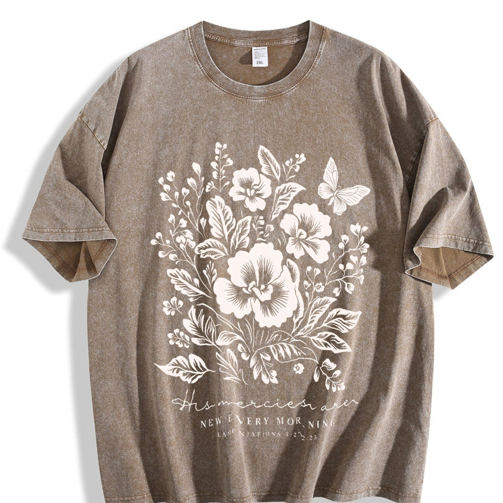 His Mercies Are New Every Morning Vintage Washed T-Shirt product image 3