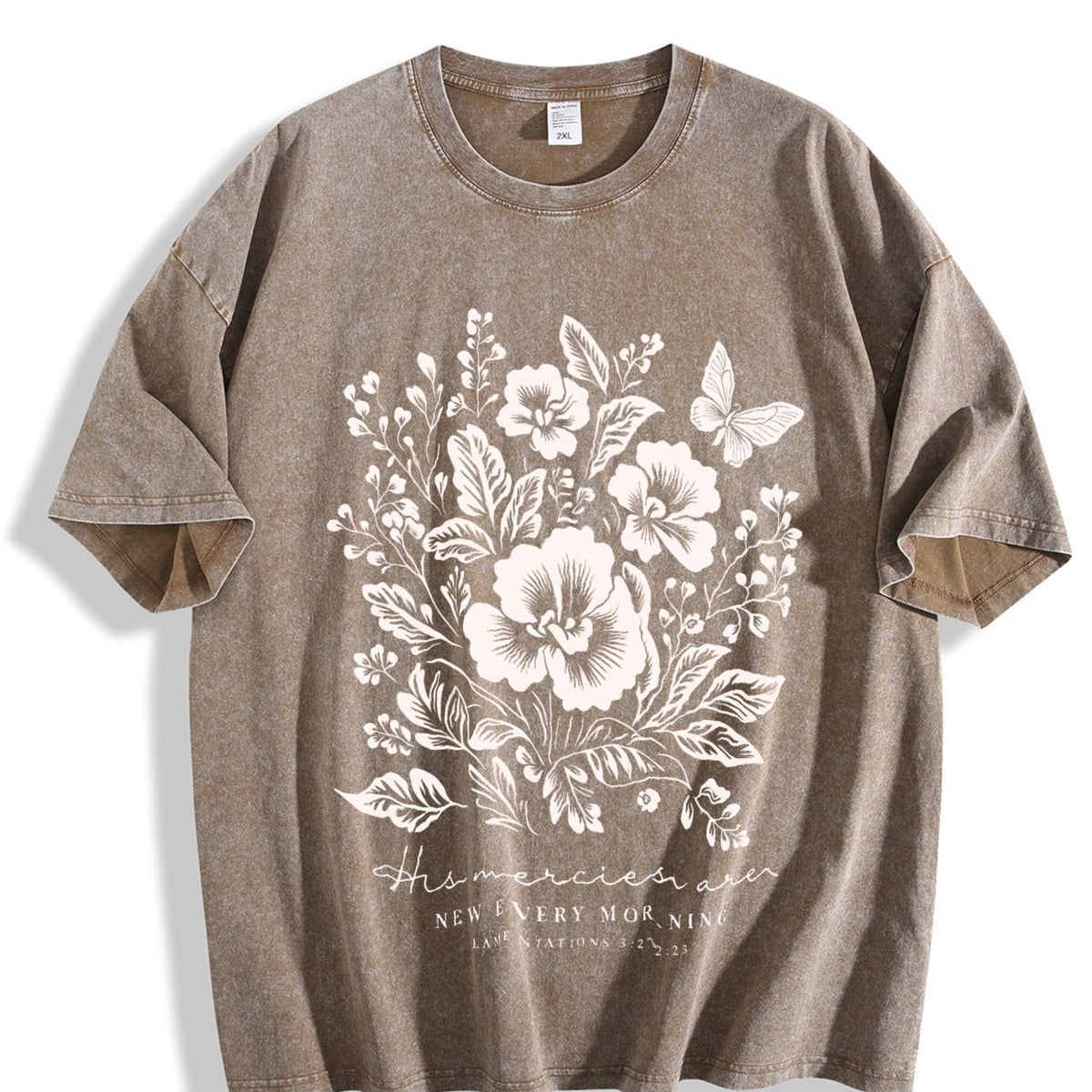 His Mercies Are New Every Morning Vintage Washed T-Shirt product image 3