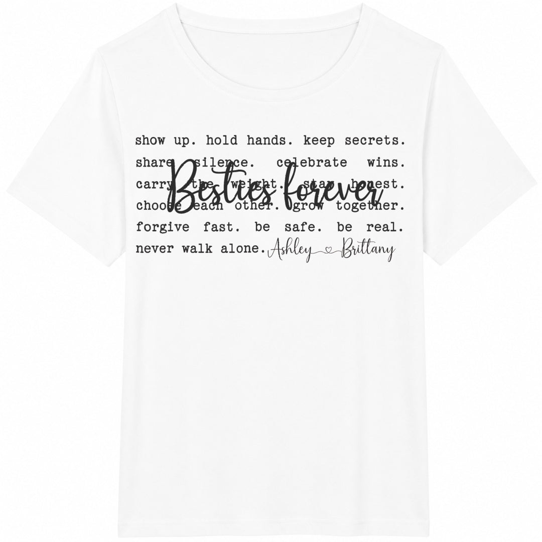 Besties' Names Cotton T-Shirt product image 2