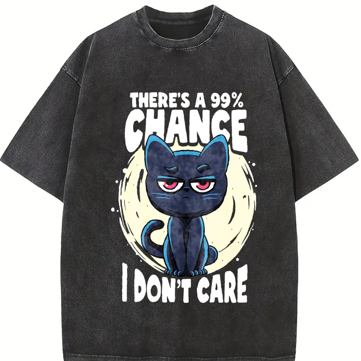 Funny 99 Chance I Don't Care Vintage Washed T-Shirt product image 2