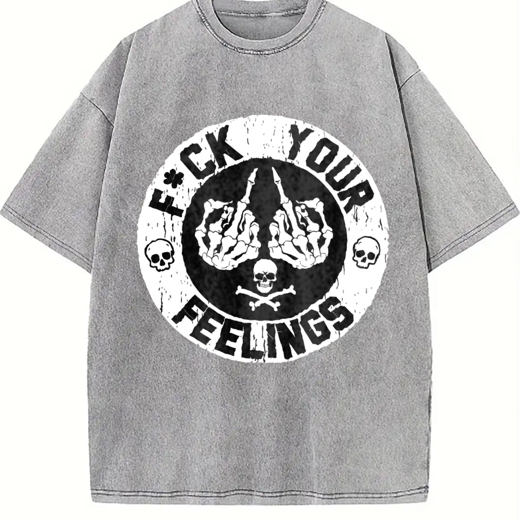 F Ck Your Feelings Skull - Bold Statement Vintage Washed product image 5