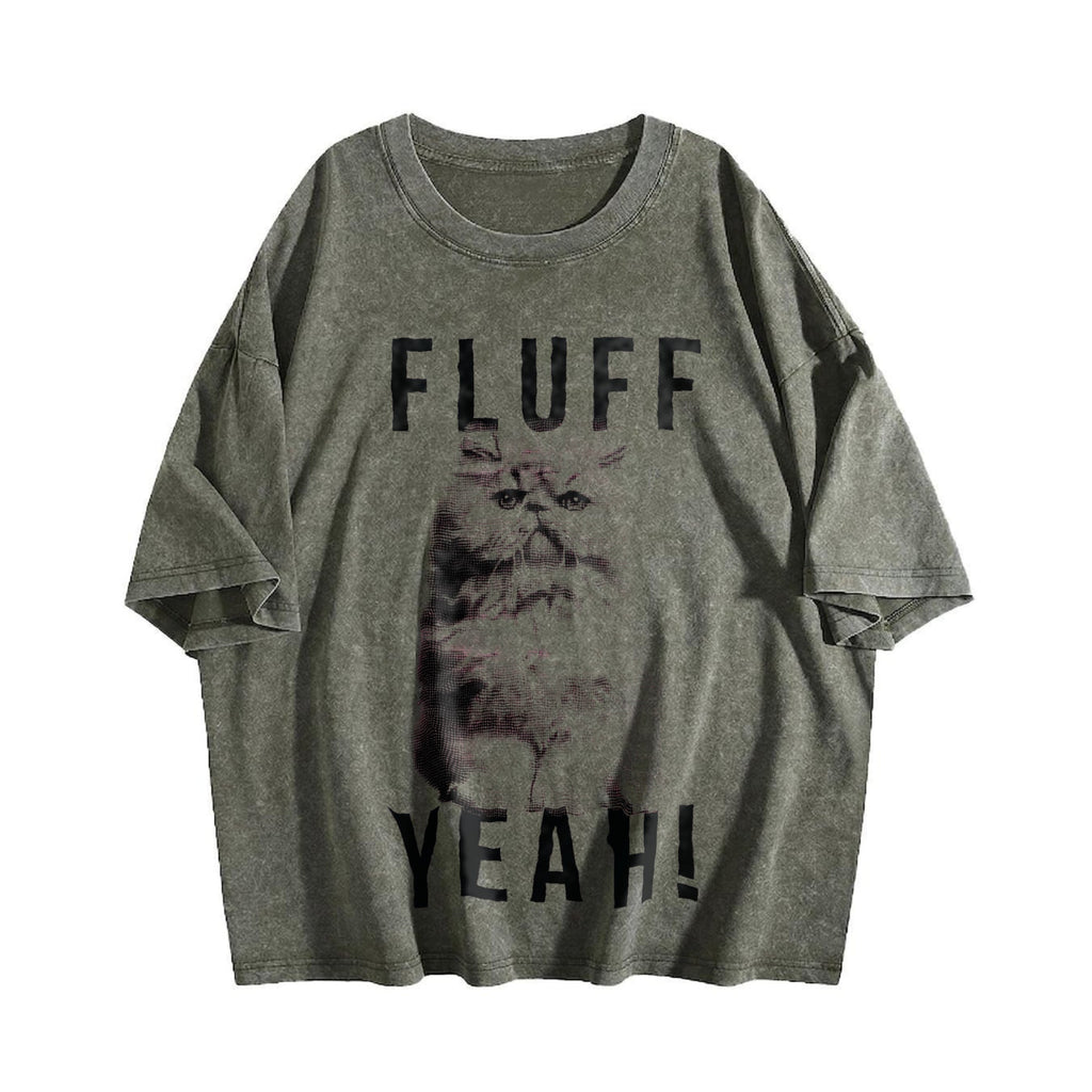 Fluff Yeah Funny Kitty Cat Animal Lover For Ladies Vintage product image 4