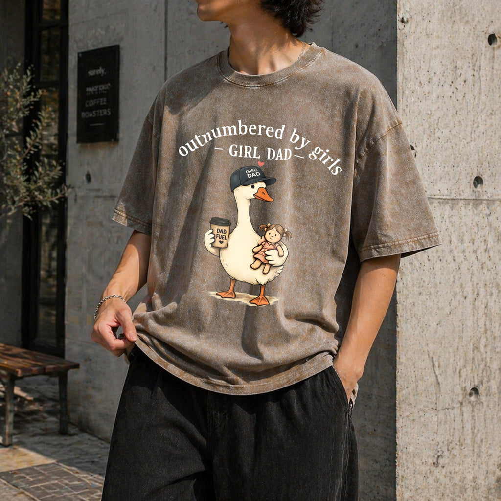 Girl Dad Vintage Washed T-Shirt product image 10