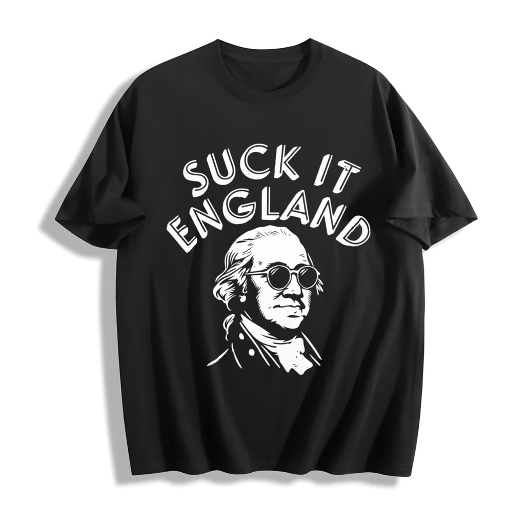 Suck It England - - Funny 4th Of July Cotton T-Shirt product image 1
