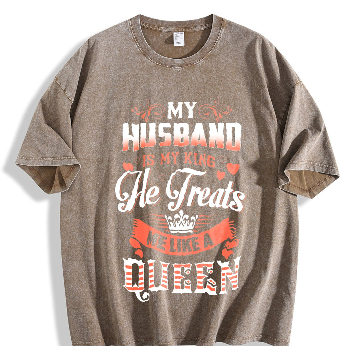 Funny Daughter Wife Slogan Vintage Washed T-Shirt product image 3