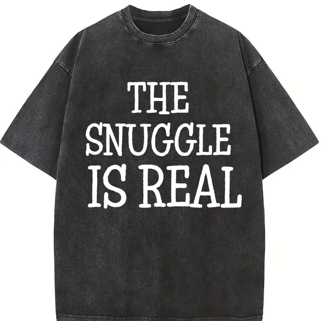 Snuggle Is Real Vintage Washed T-Shirt product image 2