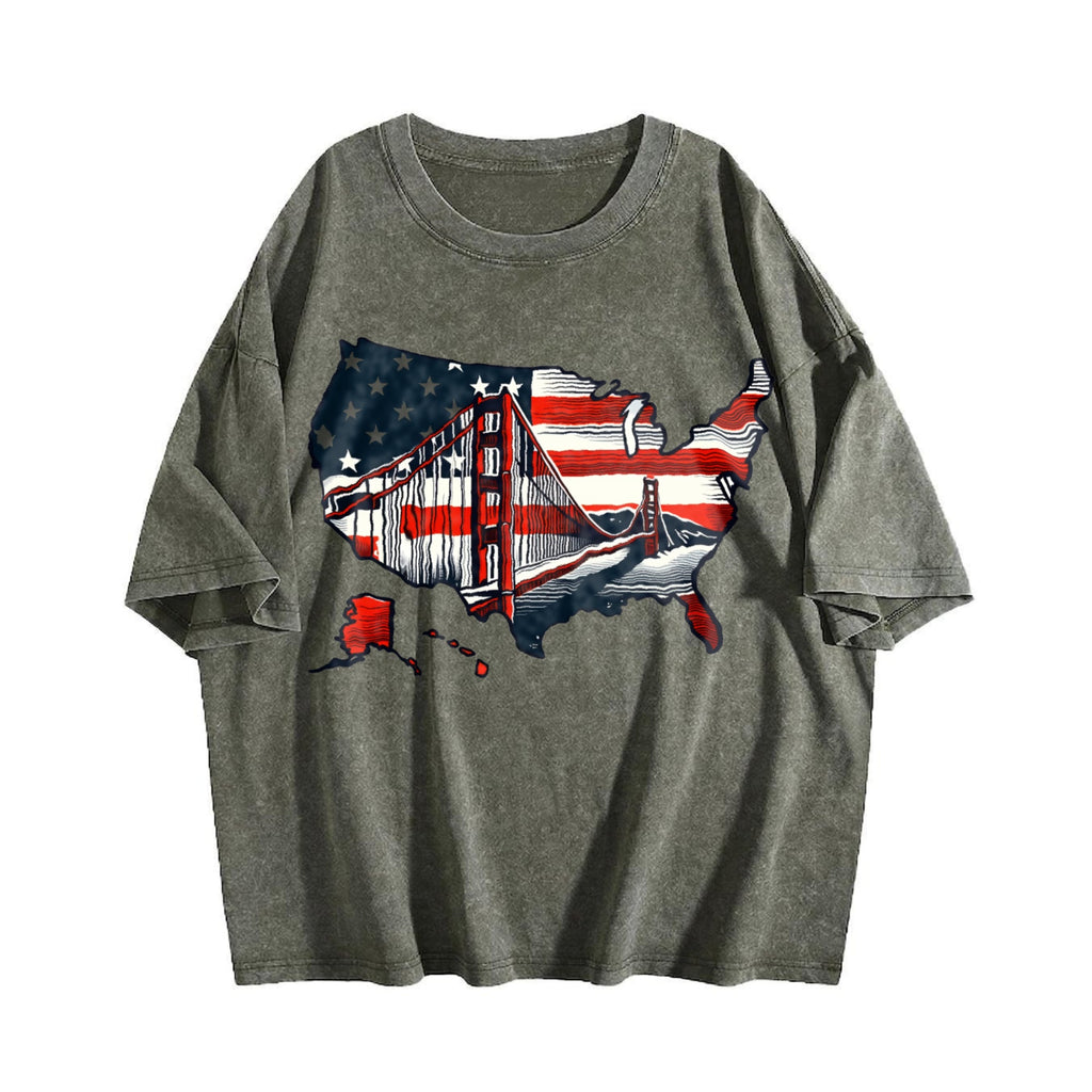 Global Soccer Fan Vintage Washed T-Shirt product image 4