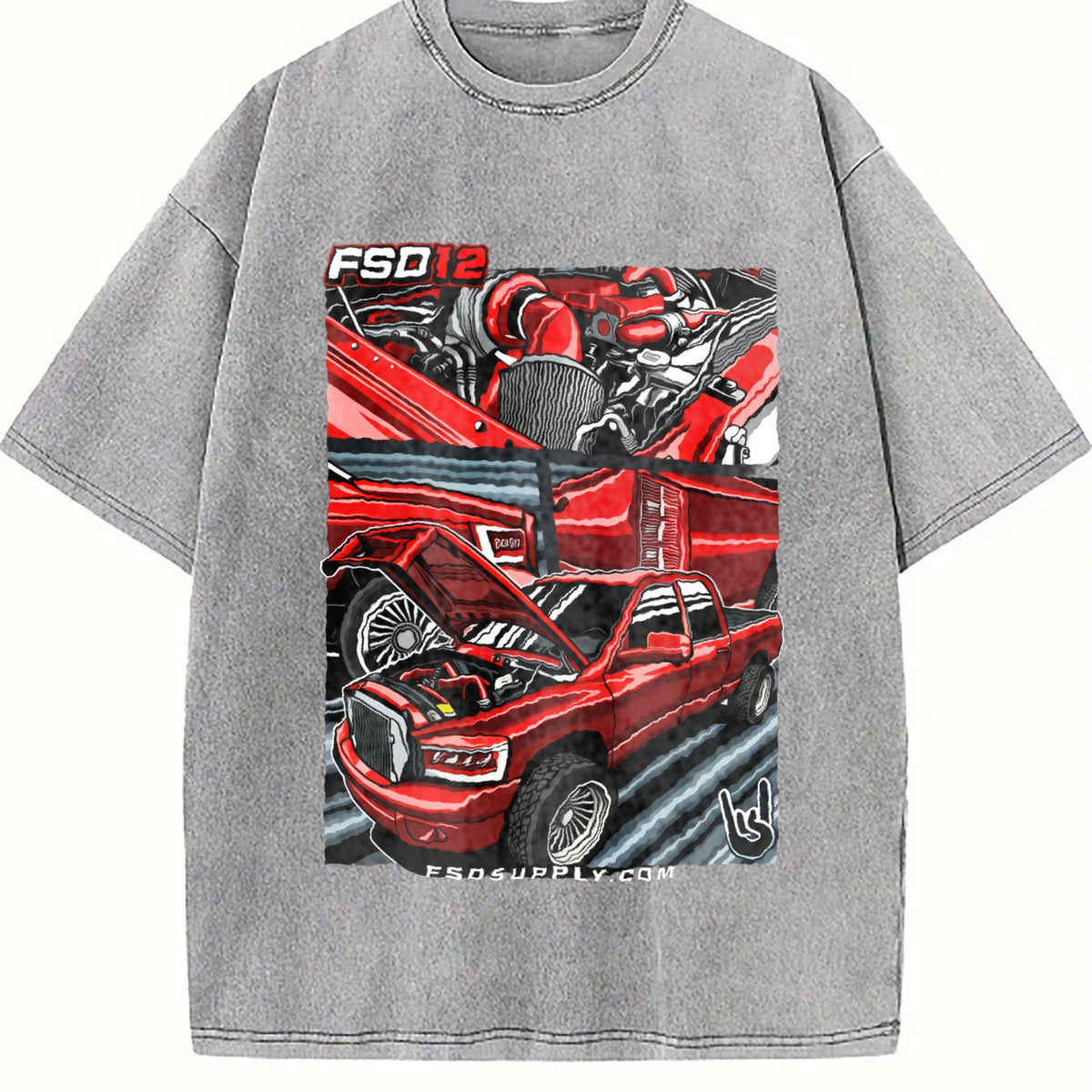 Red Truck Build Blend For Diesel Builders Vintage Washed product image 5