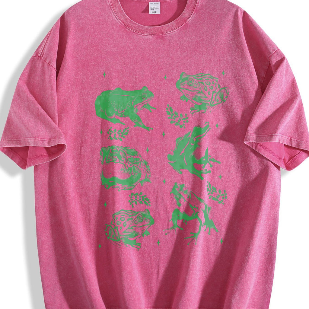 Frog Tattoo Vintage Washed T-Shirt product image 7