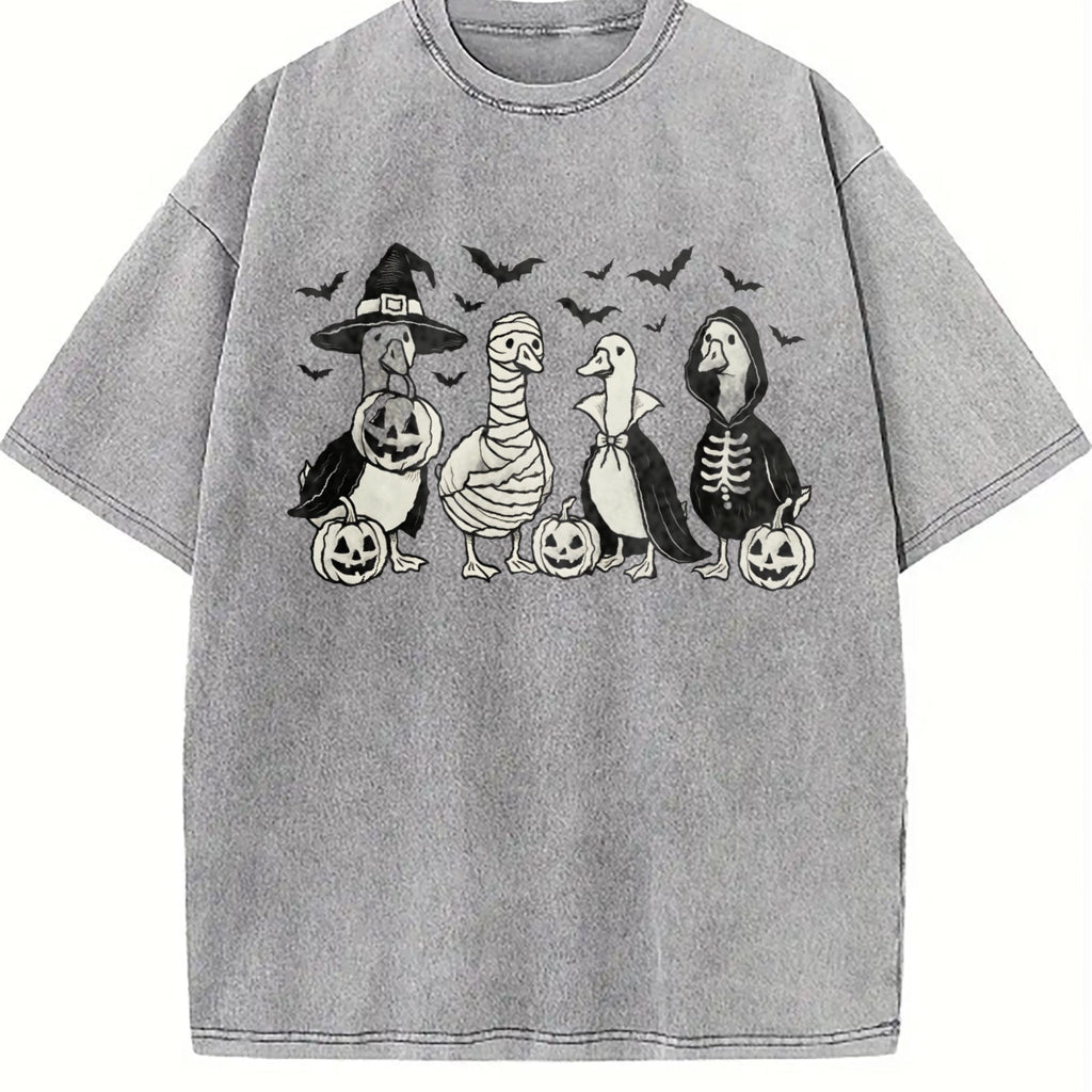 Popular Goose Halloween Vintage Washed T-Shirt product image 5