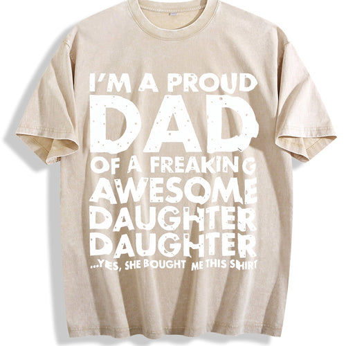 100 Proud Dad Of Freaking Awesome Daughter Father's Day product image 1