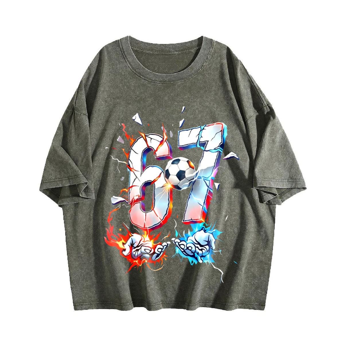Global Soccer Fan Vintage Washed T-Shirt product image 4