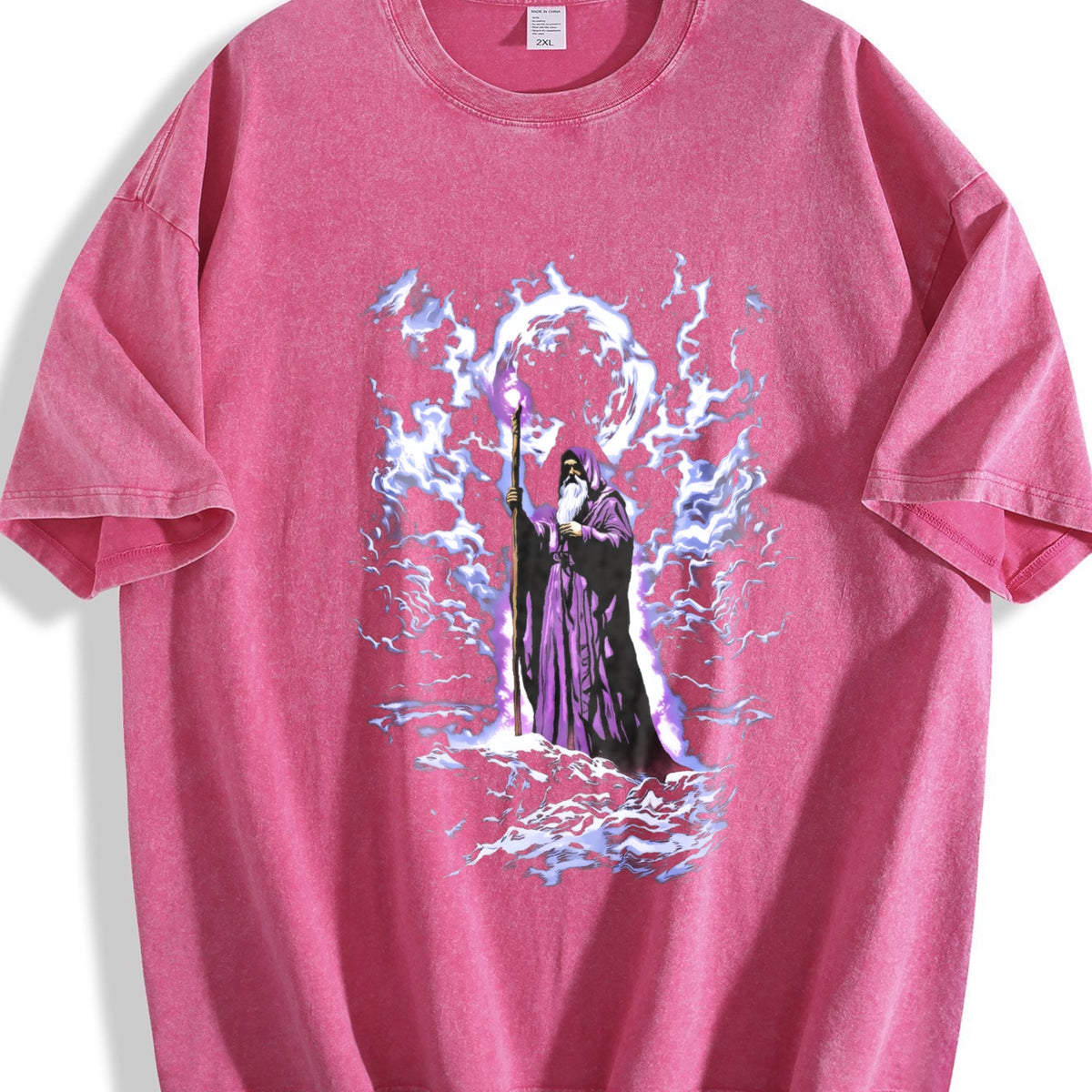 Wizard Dark Fantasy Vintage Washed T-Shirt product image 7