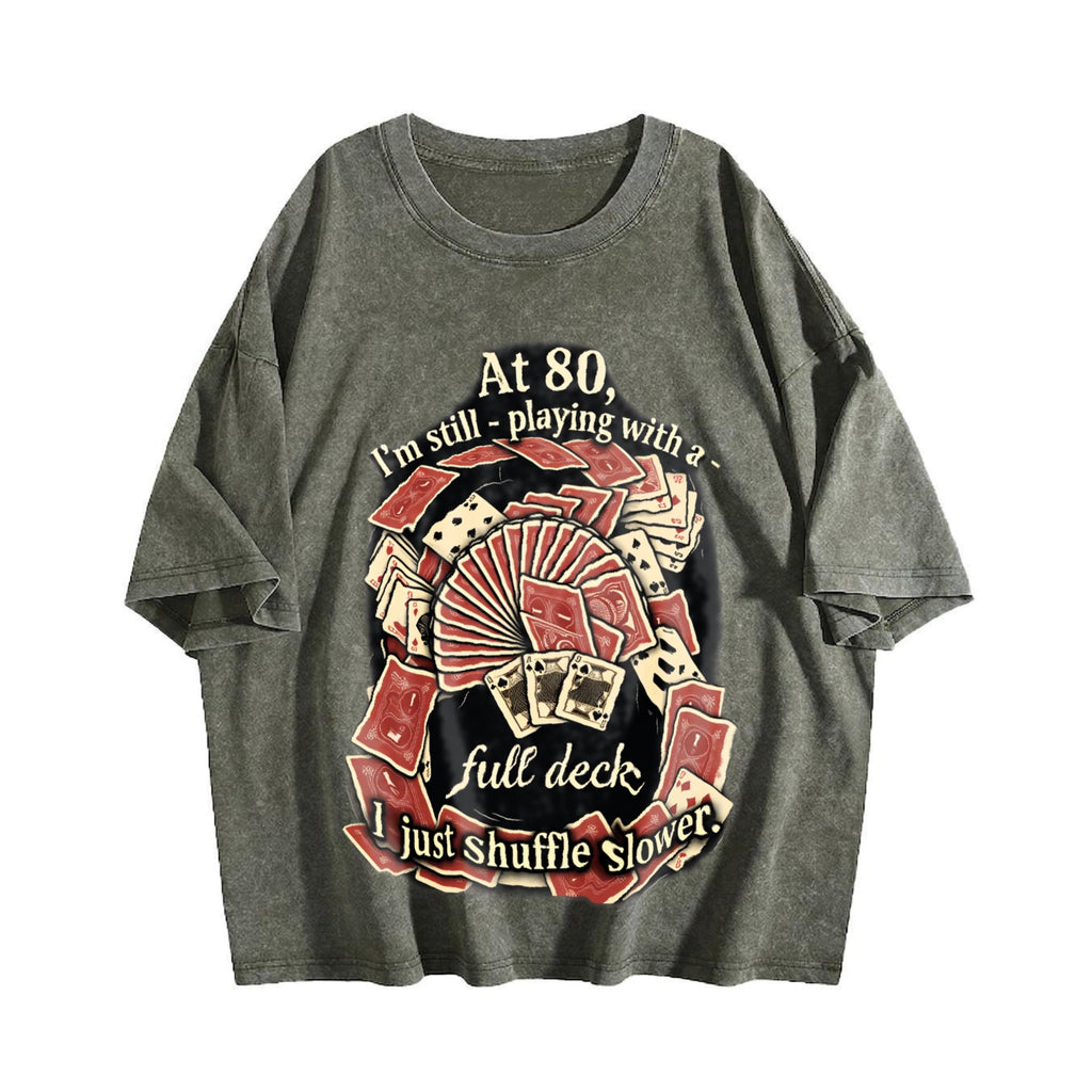 At 80 Full Deck Vintage Washed T-Shirt product image 4