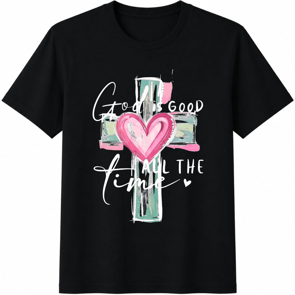 God Is Good All The Time Christian Cross Heart For Faith product image 1