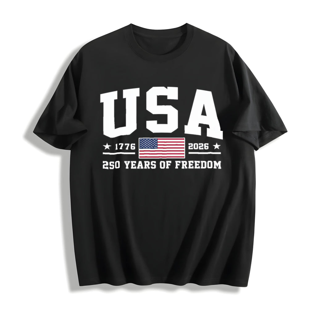 250 Years Of Freedom USA Cotton T-Shirt product image 1