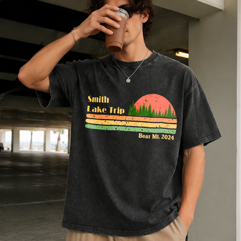 Camping Vintage Washed T-Shirt product image 2