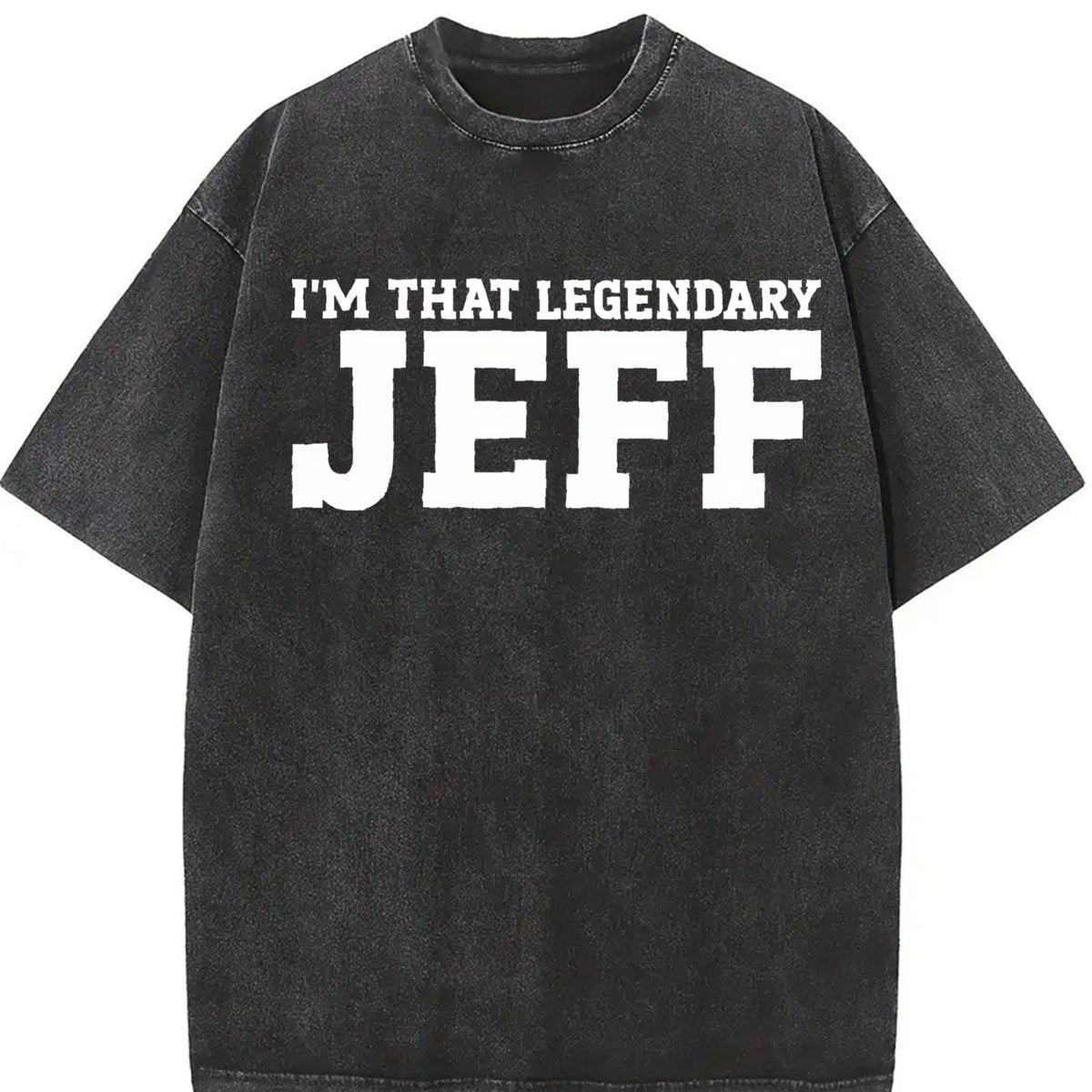 Jeff Personal Name First Funny Vintage Washed T-Shirt product image 2
