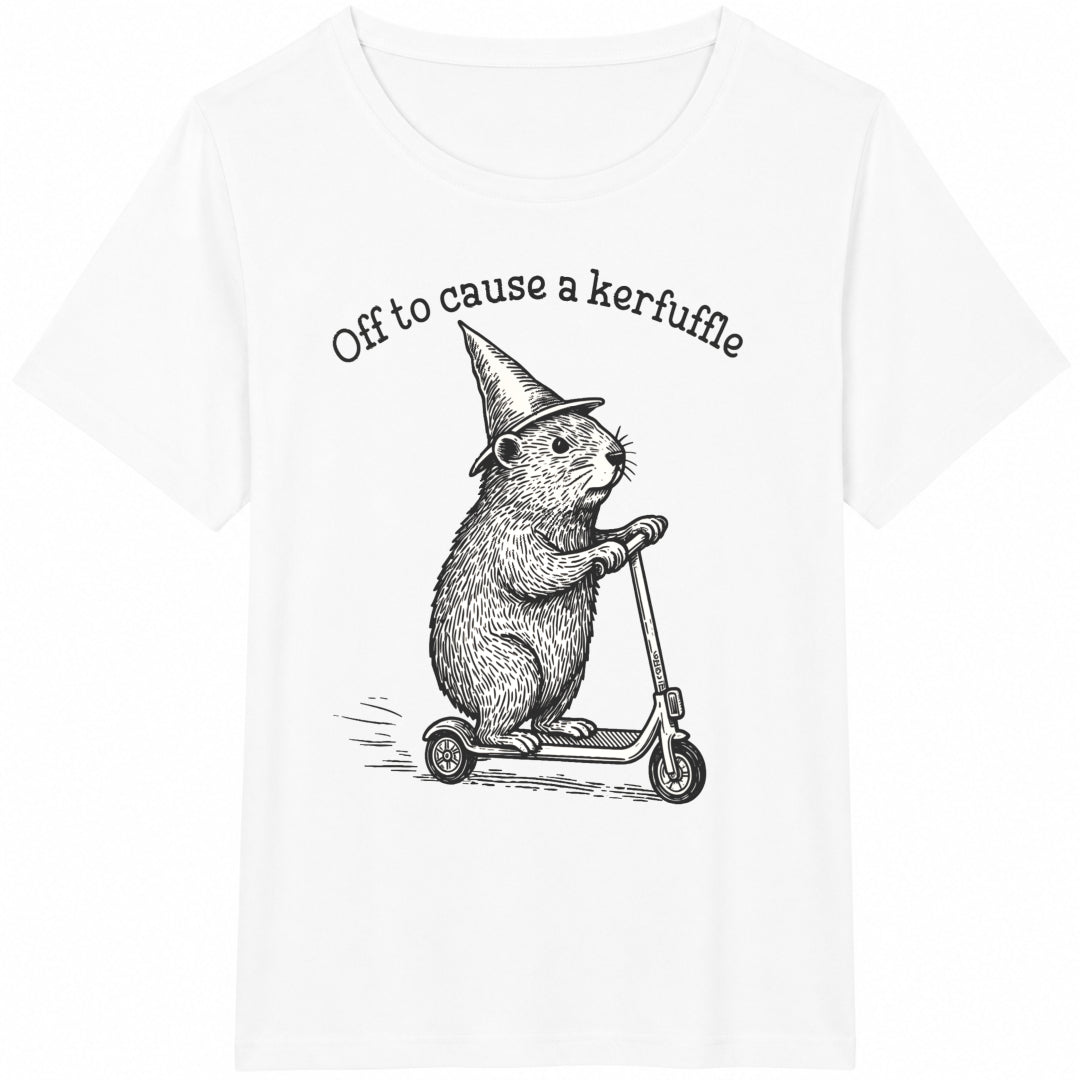 Off To Cause A Kerfuffle Funny Groundhog Scooter Silly product image 2