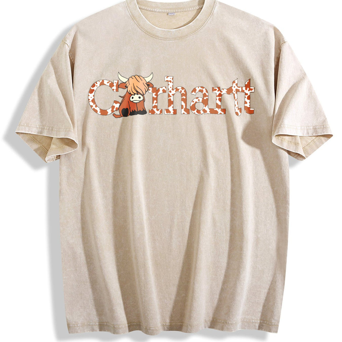 Highland Cow - Cute Western Wind - Farm Vintage Washed product image 1