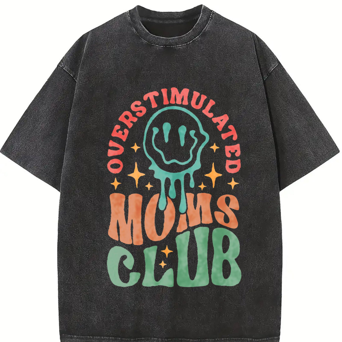 Mother's Day Mom's Club Vintage Washed T-Shirt product image 2