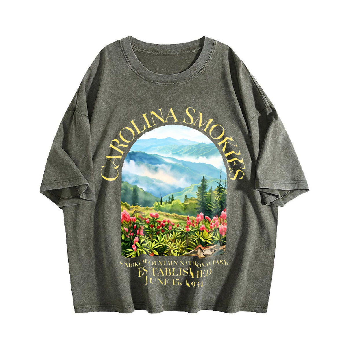 North Carolina Smoky Mountain National Park Vintage Washed product image 4