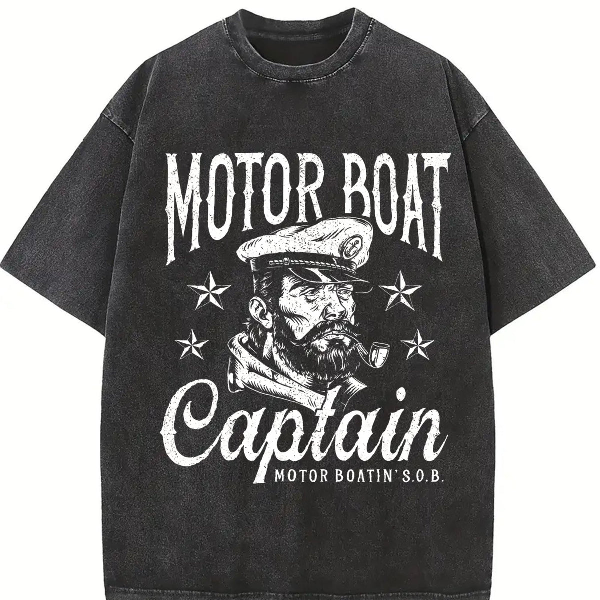 Funny Motor Boat Captain Sarcastic Sailor Novelty Vintage product image 2