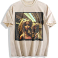 Doll Portrait with Sunglasses Vintage Washed T-Shirt product image 1