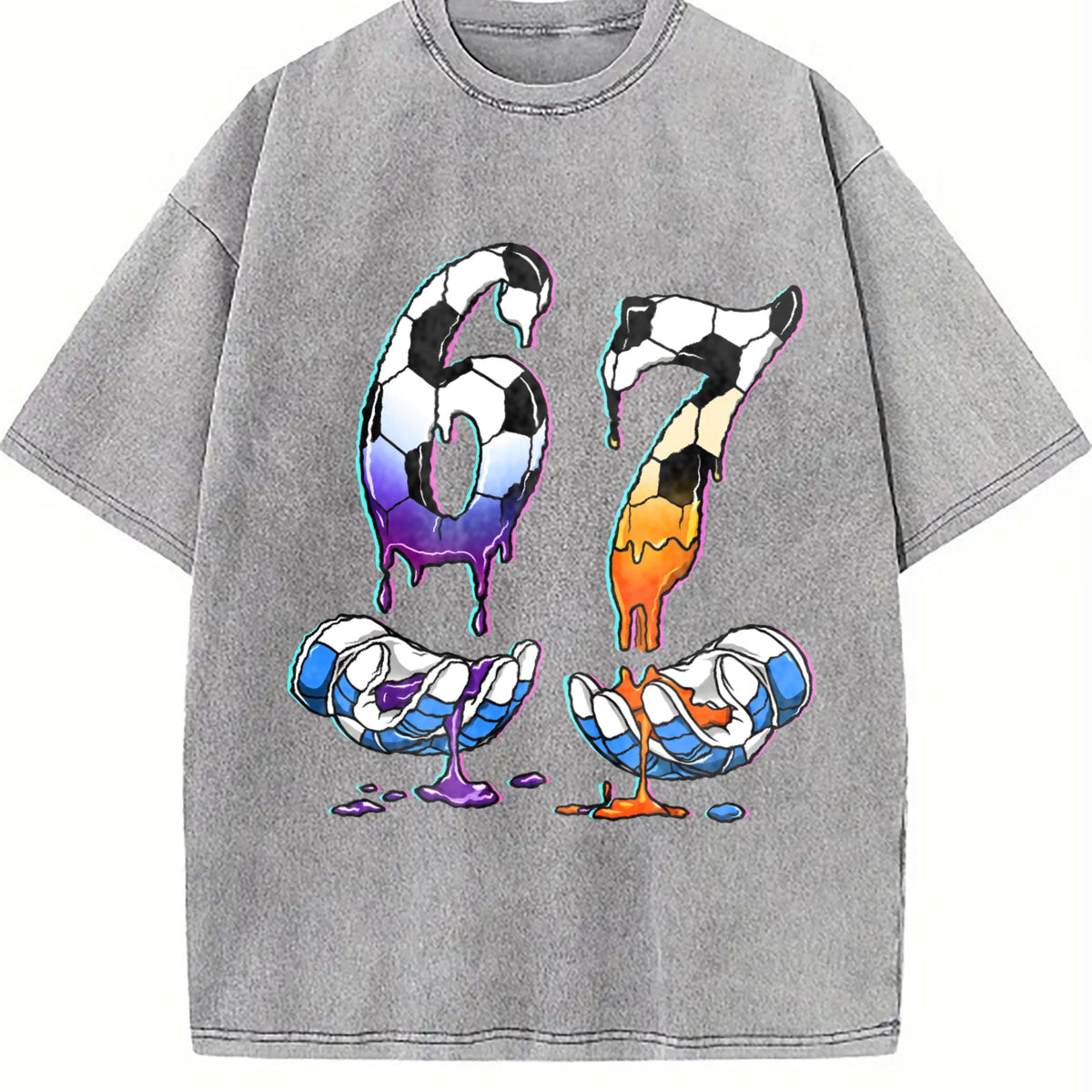 Global Soccer Fan Vintage Washed T-Shirt product image 5