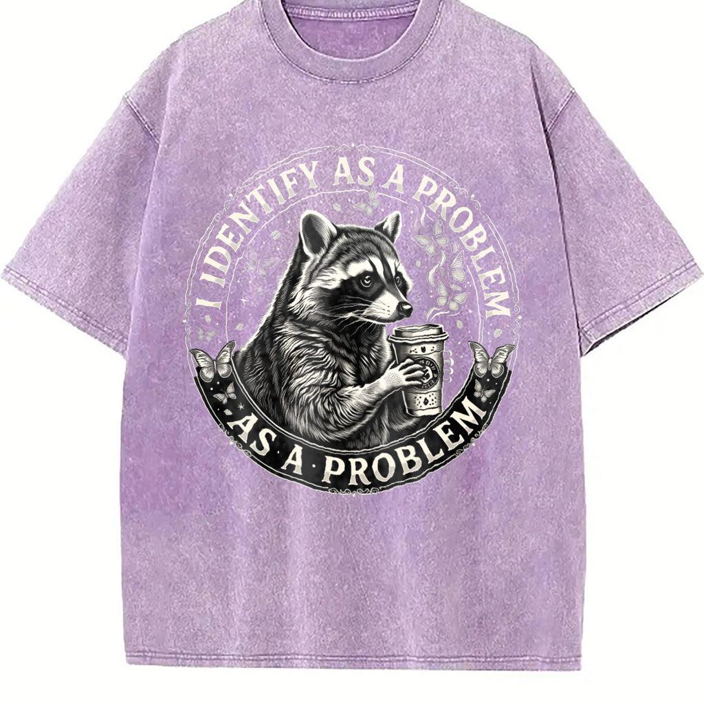 Raccoon Coffee Boxy Y2K Aesthetic Summer Vibes Vintage product image 6