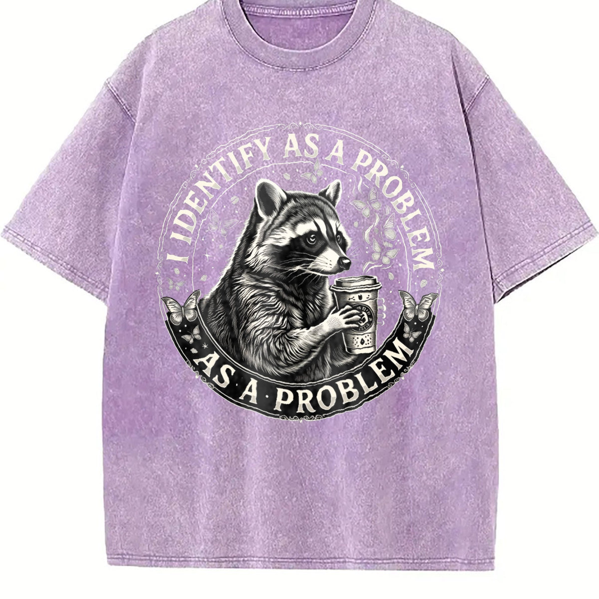 Raccoon Coffee Boxy Y2K Aesthetic Summer Vibes Vintage product image 6